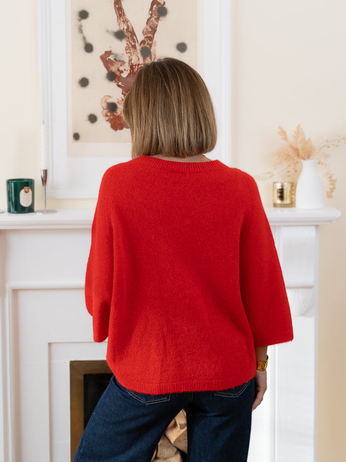 Red Noa Alpaca Jumper