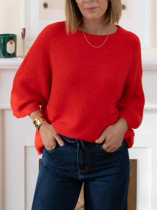 Red Noa Alpaca Jumper