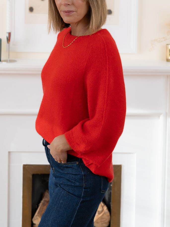 Red Noa Alpaca Jumper