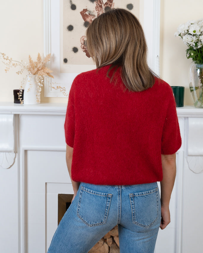 Red Sophie Alpaca Jumper