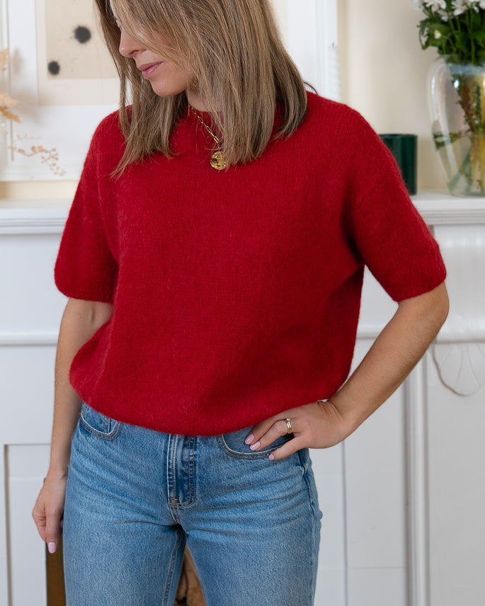Red Sophie Alpaca Jumper