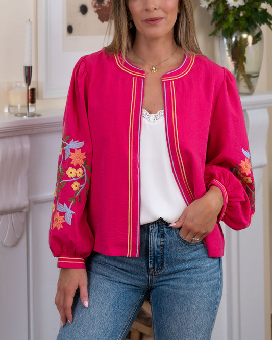 Rose Fuchsia Beth Jacket