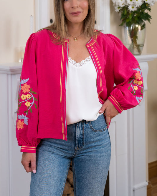 Rose Fuchsia Beth Jacket