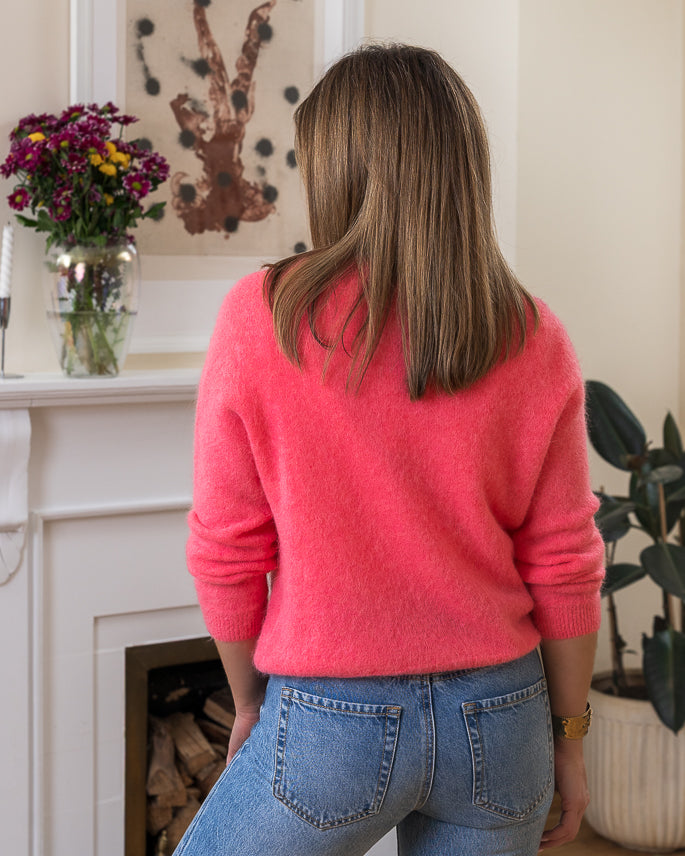 Rose Sorbet Sacha alpaca jumper