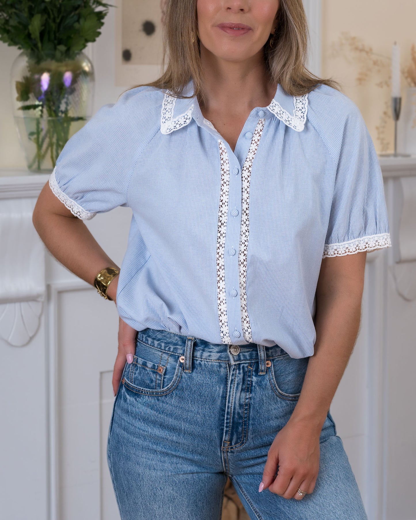 Sky Blue Joanie Blouse
