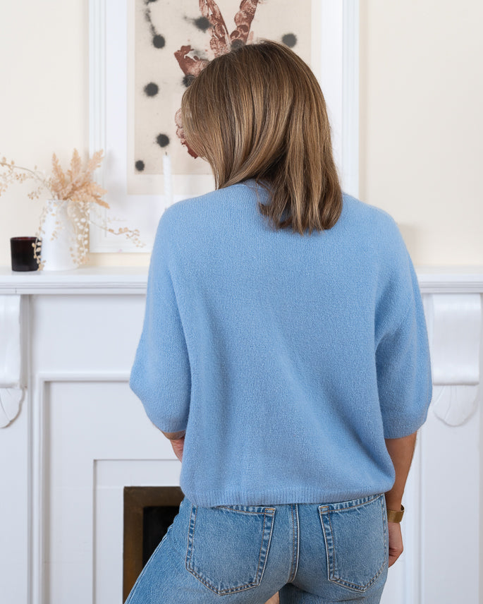 Sky Blue Lucia Alpaca Cardi