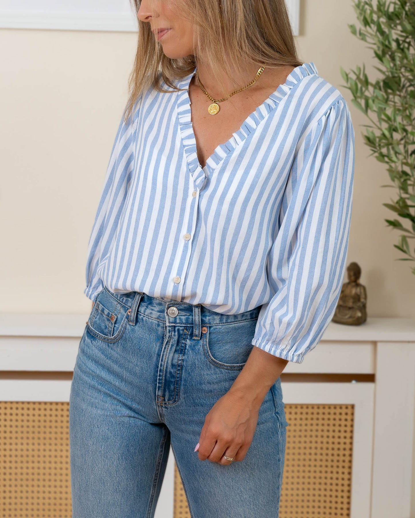 Sky Blue Malena Blouse