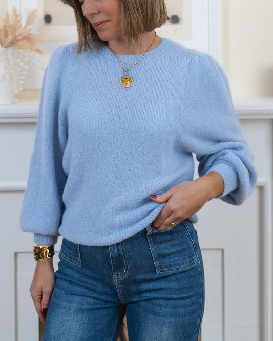 Sky Blue baby alpaca jumper