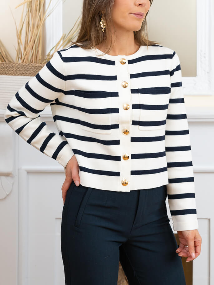 Striped Letty Cardigan