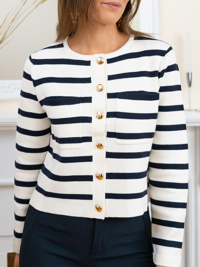 Striped Letty Cardigan