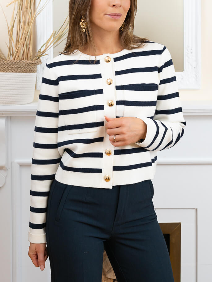 Striped Letty Cardigan