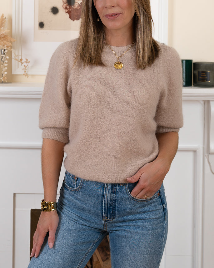 Taupe Eleonore Alpaca Jumper