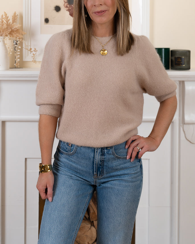 Taupe Eleonore Alpaca Jumper