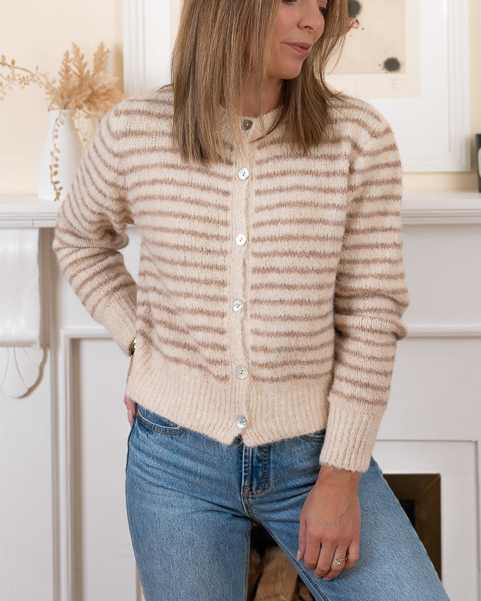 Beige Eliott Cardigan