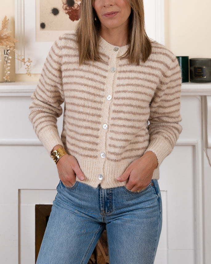 Beige Eliott Cardigan