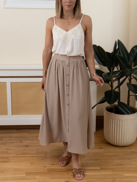 Taupe Harriet Skirt