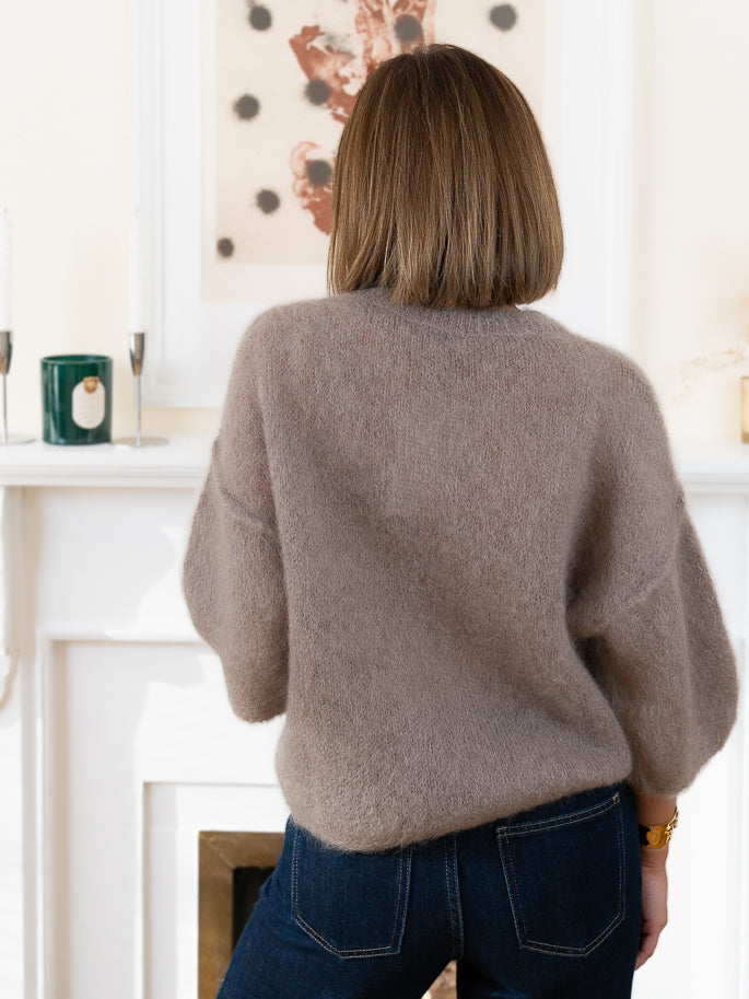 Taupe Ross Mohair  Jumper