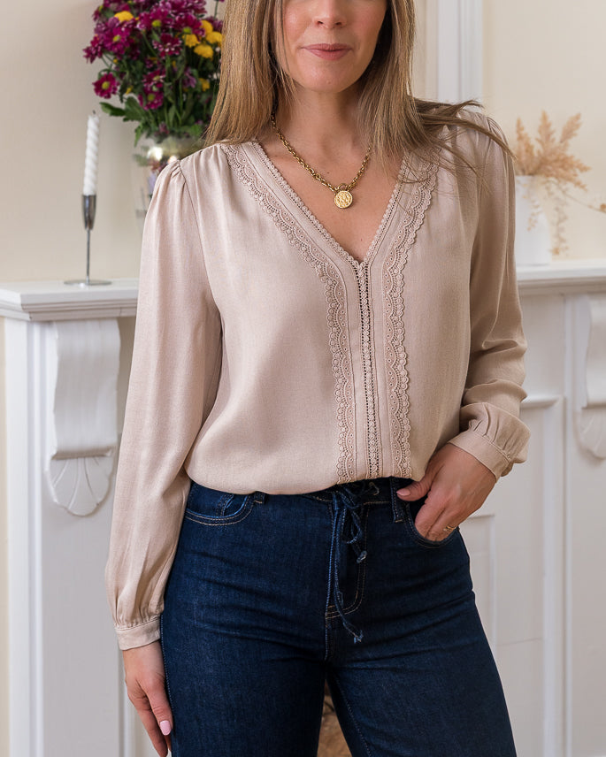 Taupe Rhode Top