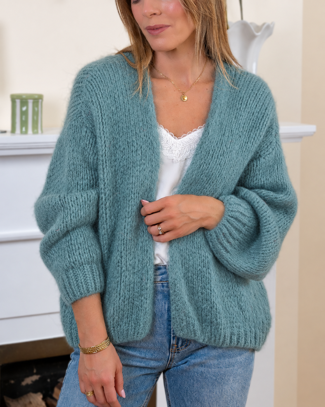 Teal Audrey Cardigan (Dispatch 05/10)