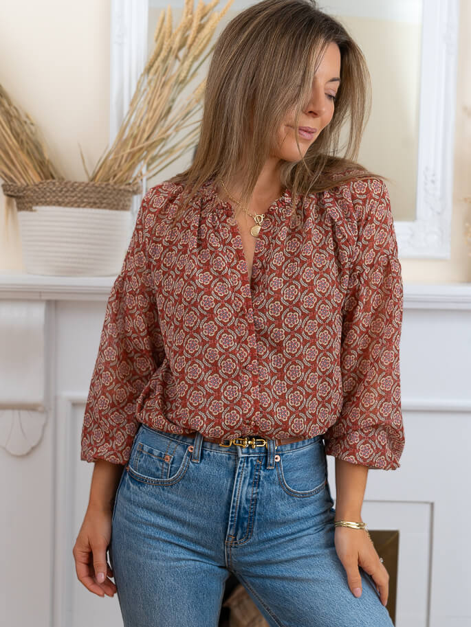 Terracota Tiffany Blouse