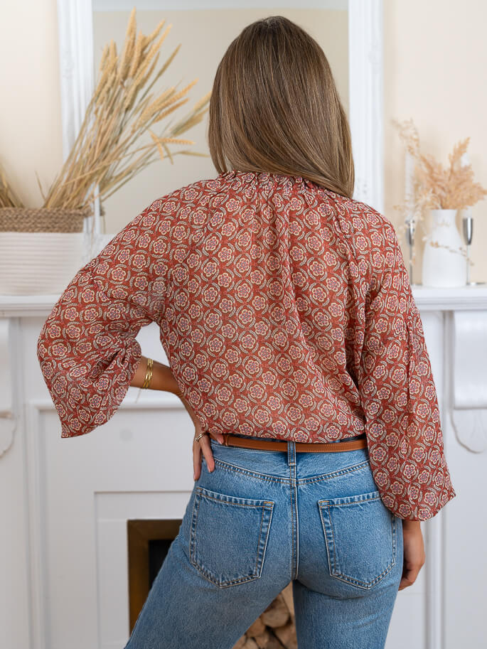 Terracota Tiffany Blouse