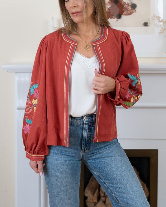 Terracotta Beth Jacket