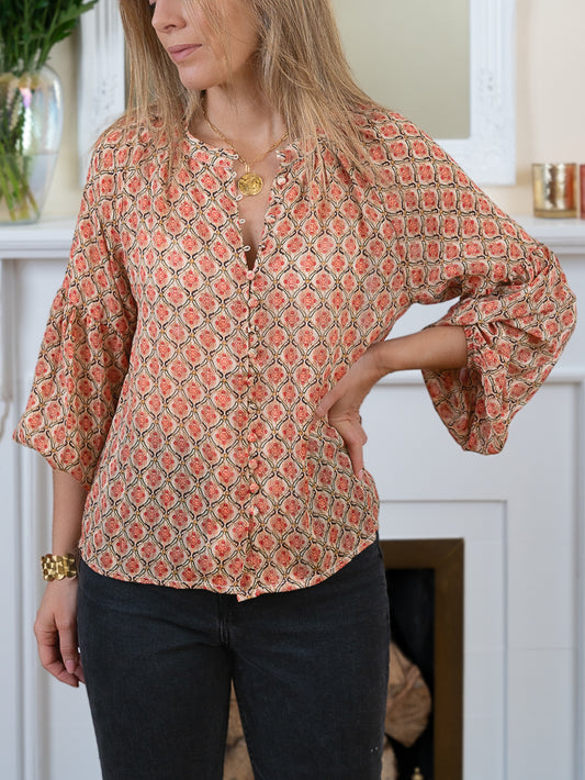 Terracota Betty Blouse