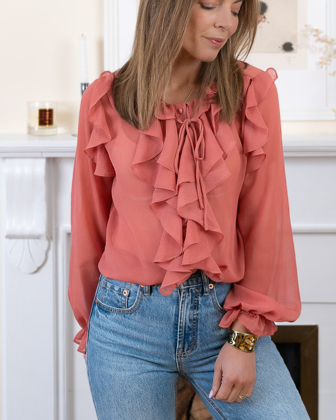 Terracotta Lysia Blouse