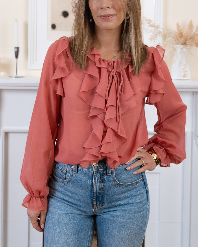 Terracotta Lysia Blouse