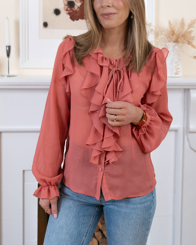 Terracotta Lysia Blouse