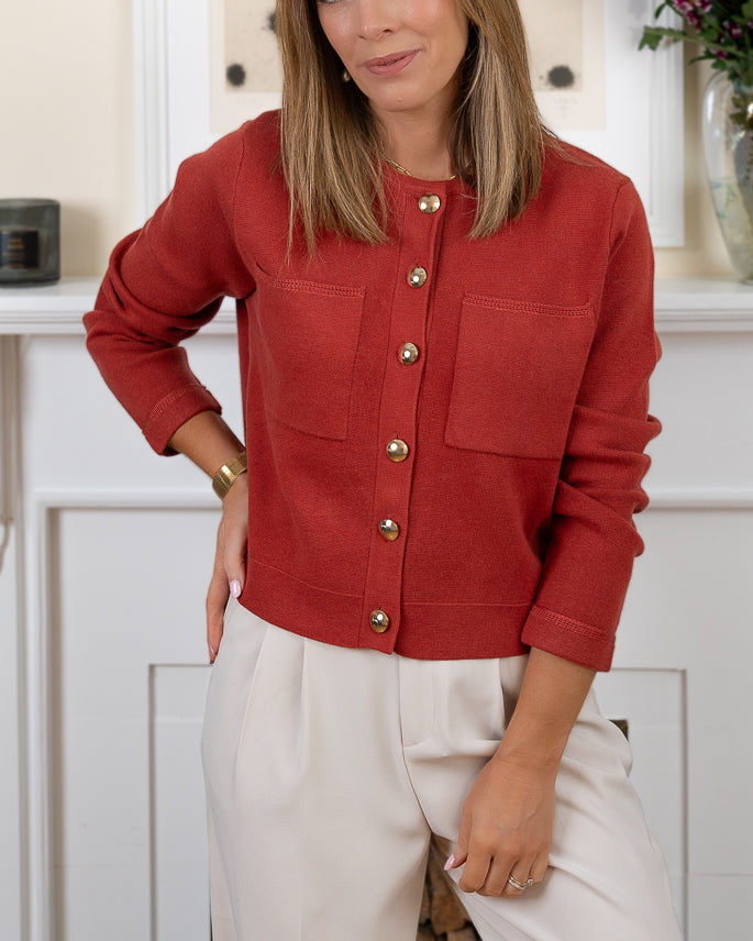 Terracotta Verona Cardigan