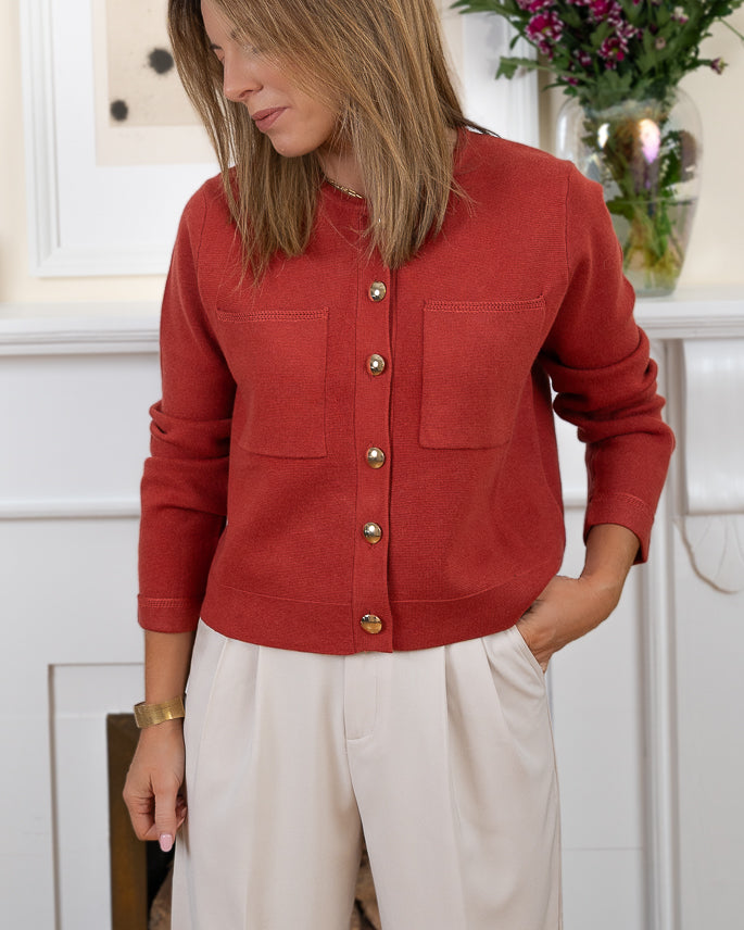 Terracotta Verona Cardigan