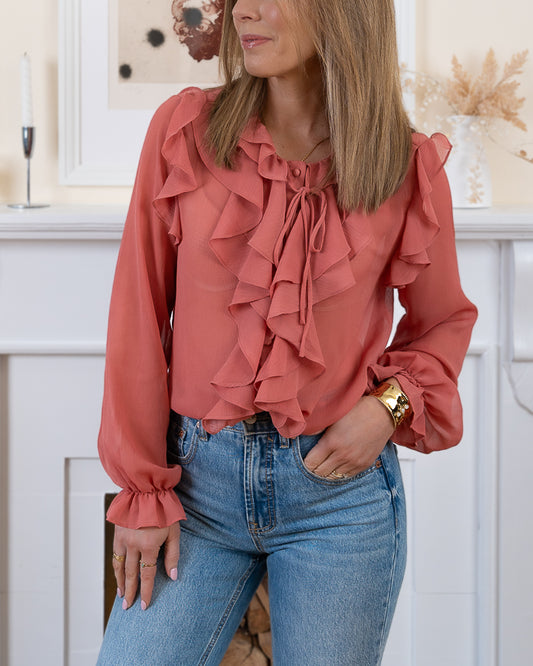 Terracotta Lysia Blouse