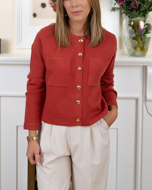 Terracotta Verona Cardigan