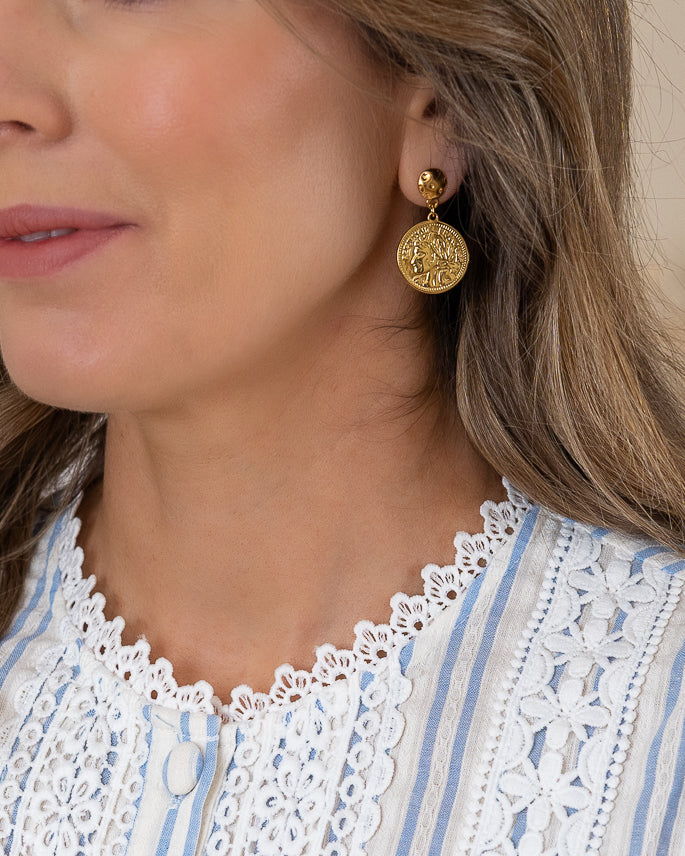 Vintage Coin Earrings