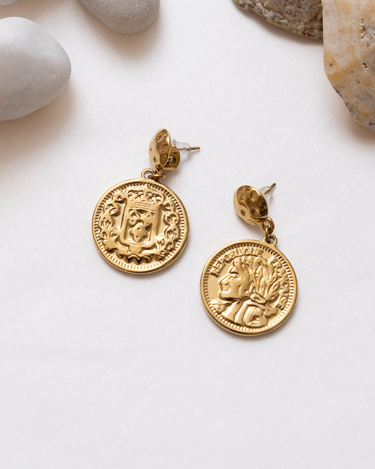 Vintage Coin Earrings
