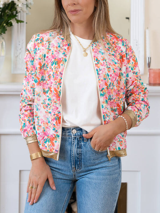 White Bourdeaux Bomber jacket