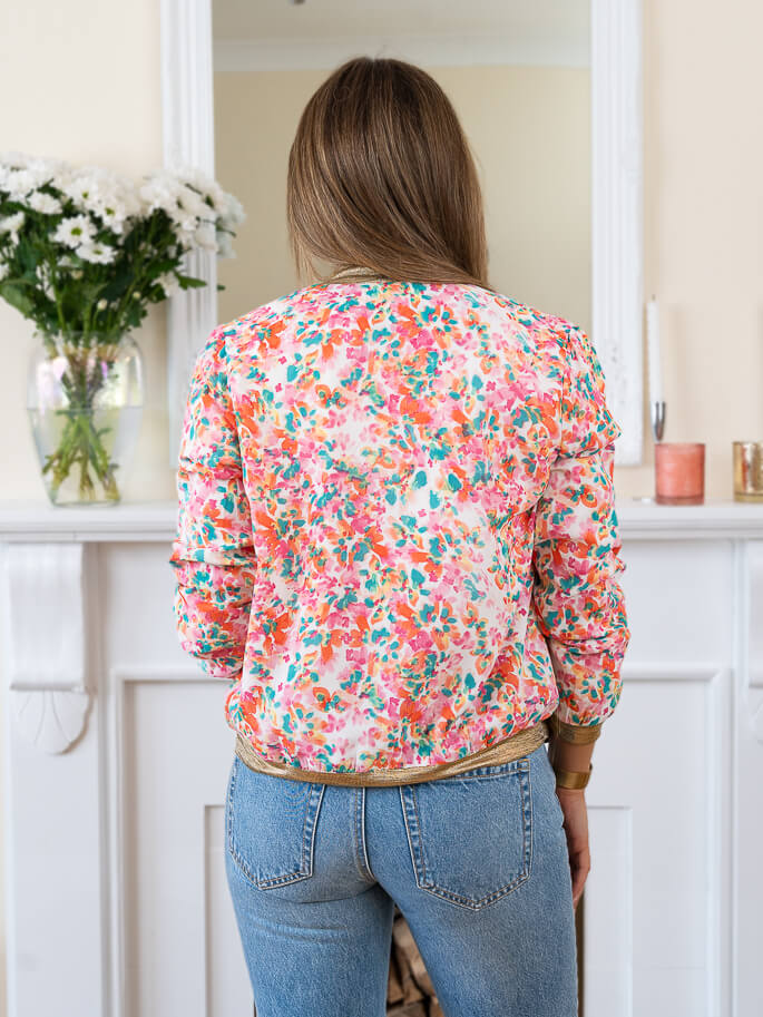 White Bourdeaux Bomber jacket