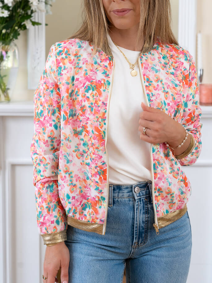 White Bourdeaux Bomber jacket