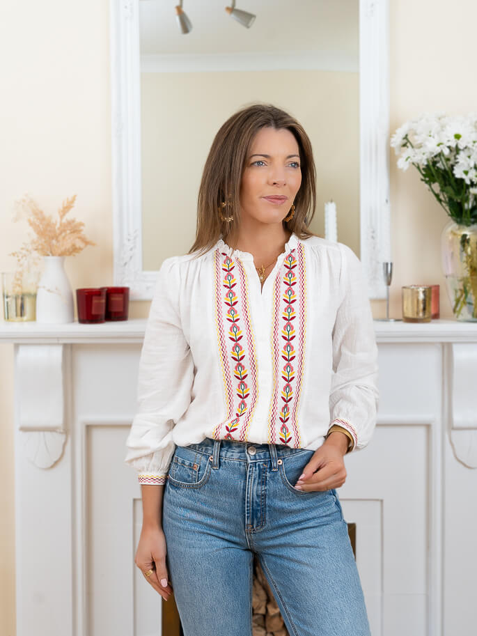 White Dakota Blouse