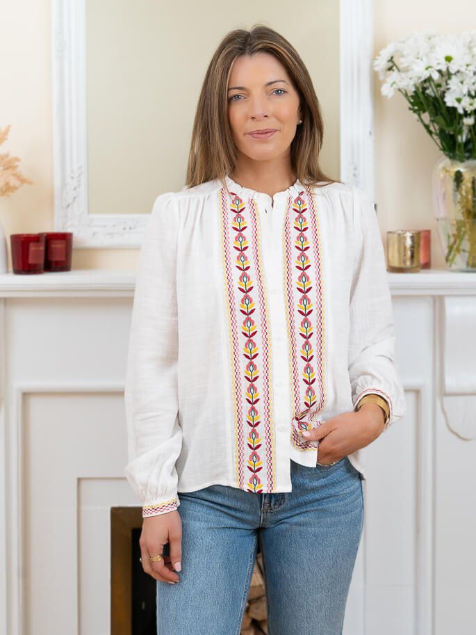 White Dakota Blouse