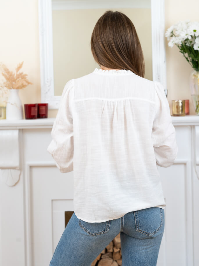 White Dakota Blouse