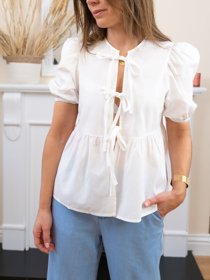 White Mylene Blouse