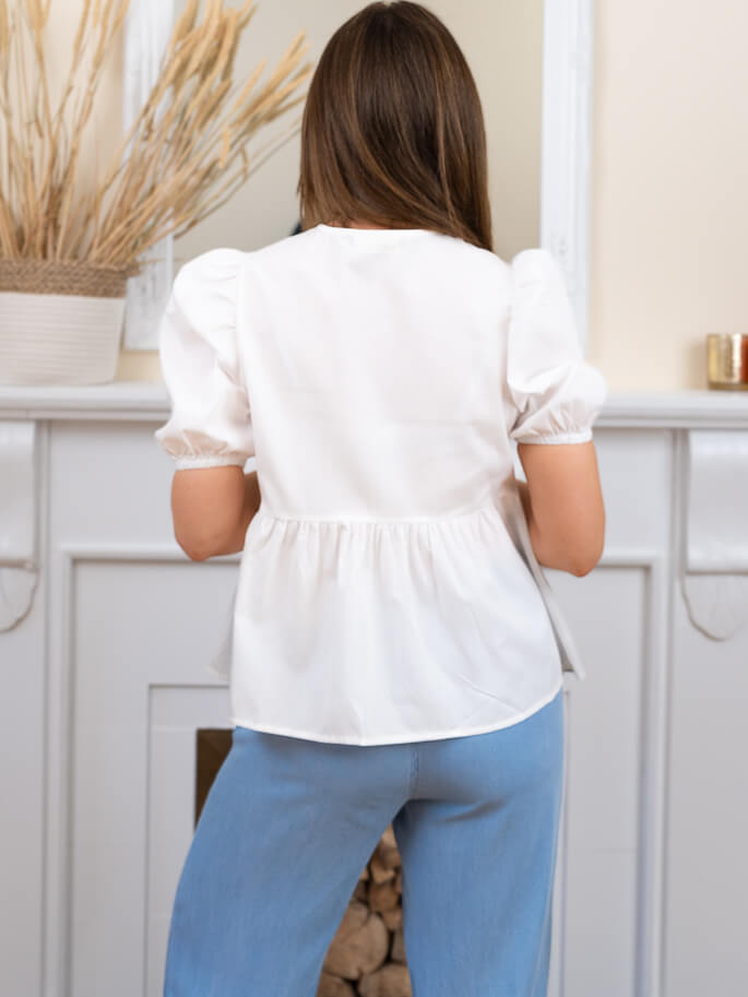 White Mylene Blouse