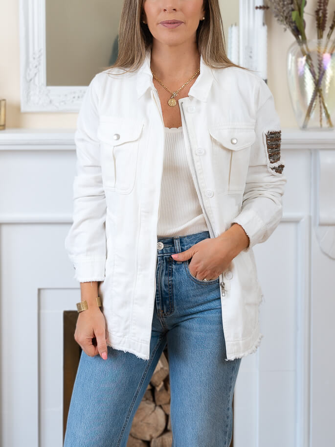 White Utility Jacket