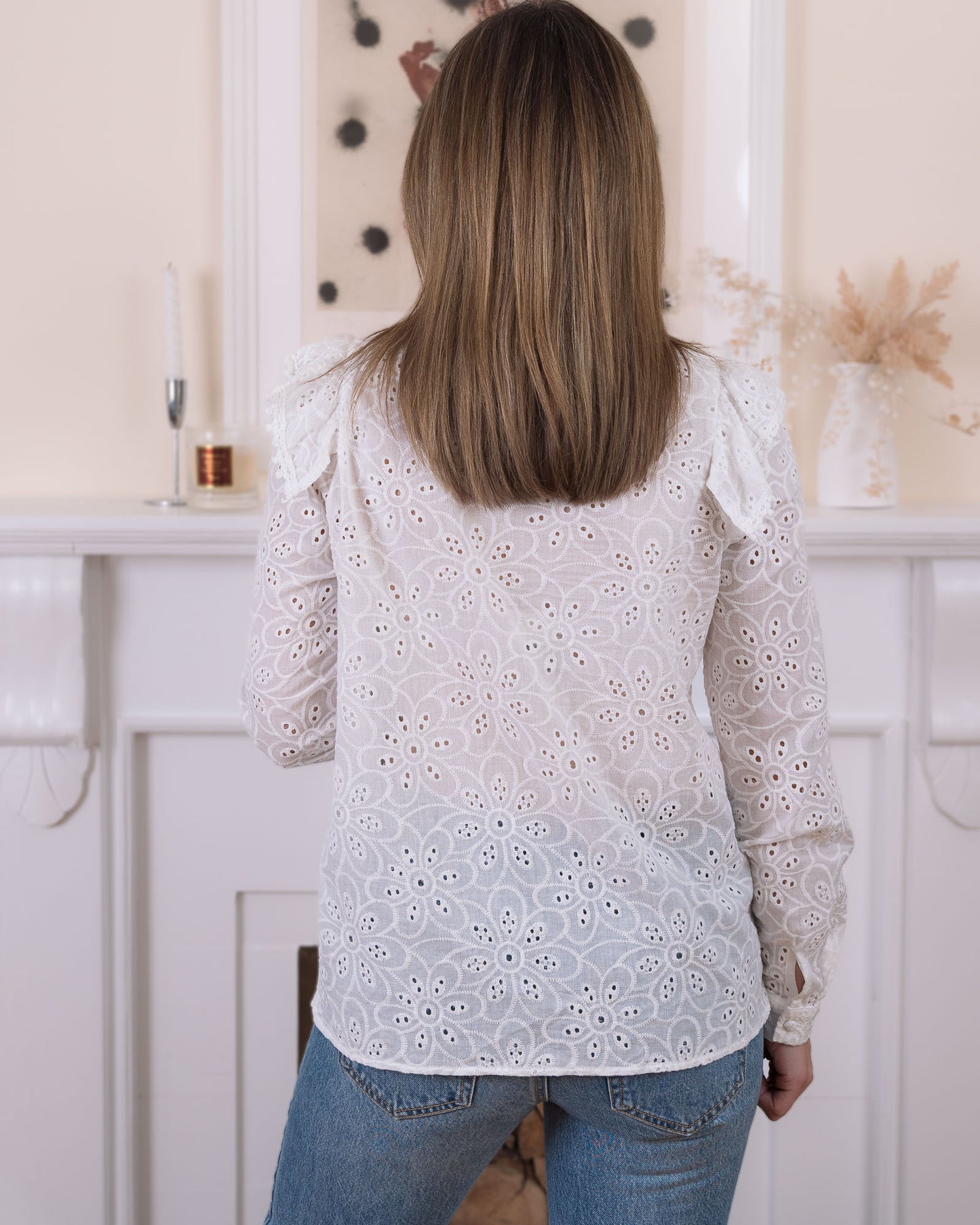 White Alma blouse
