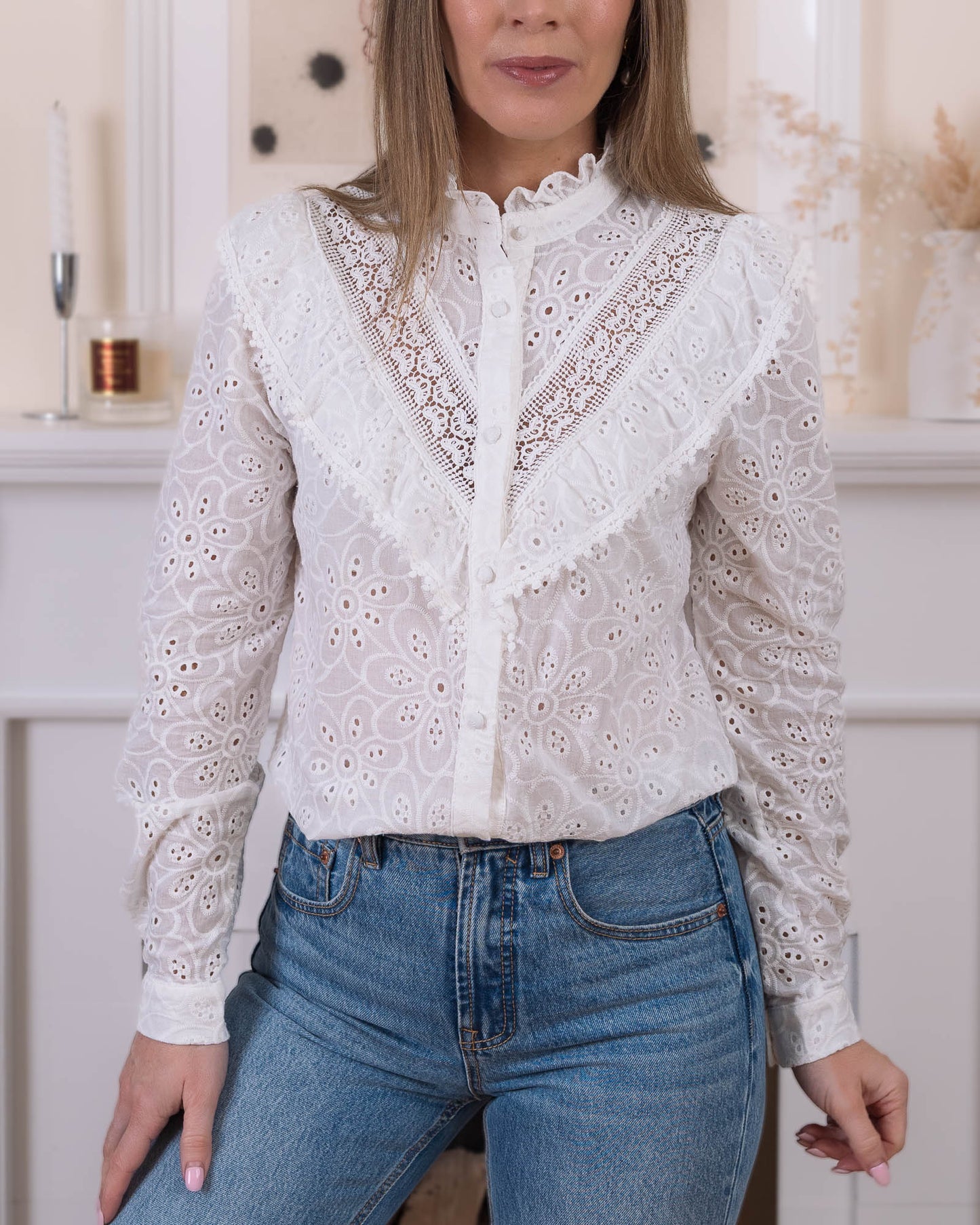 White Alma blouse