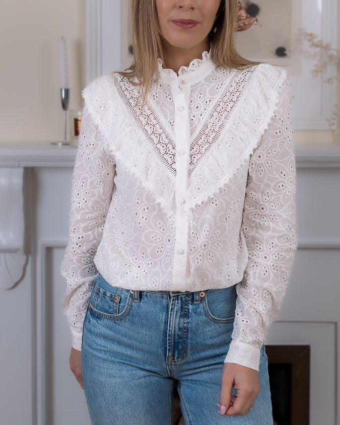 White Alma blouse