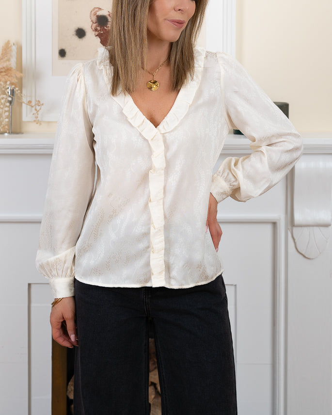 Cream Carol Blouse