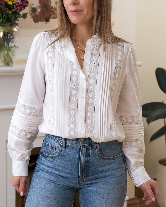 White Clarence blouse